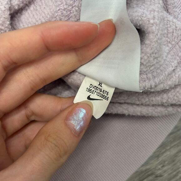 Nike Sportswear Club Fleece Womens XL Center Logo Floral Embroidered Hoodie - Picture 6 of 12